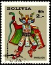 Bolivia 1968 Bolivian Folk Dances. Diablada $B2 Multicolor. Uploaded by SONYSAR